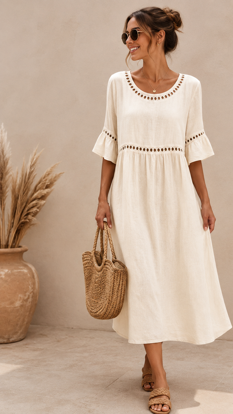 Josefina | Vestido midi calado