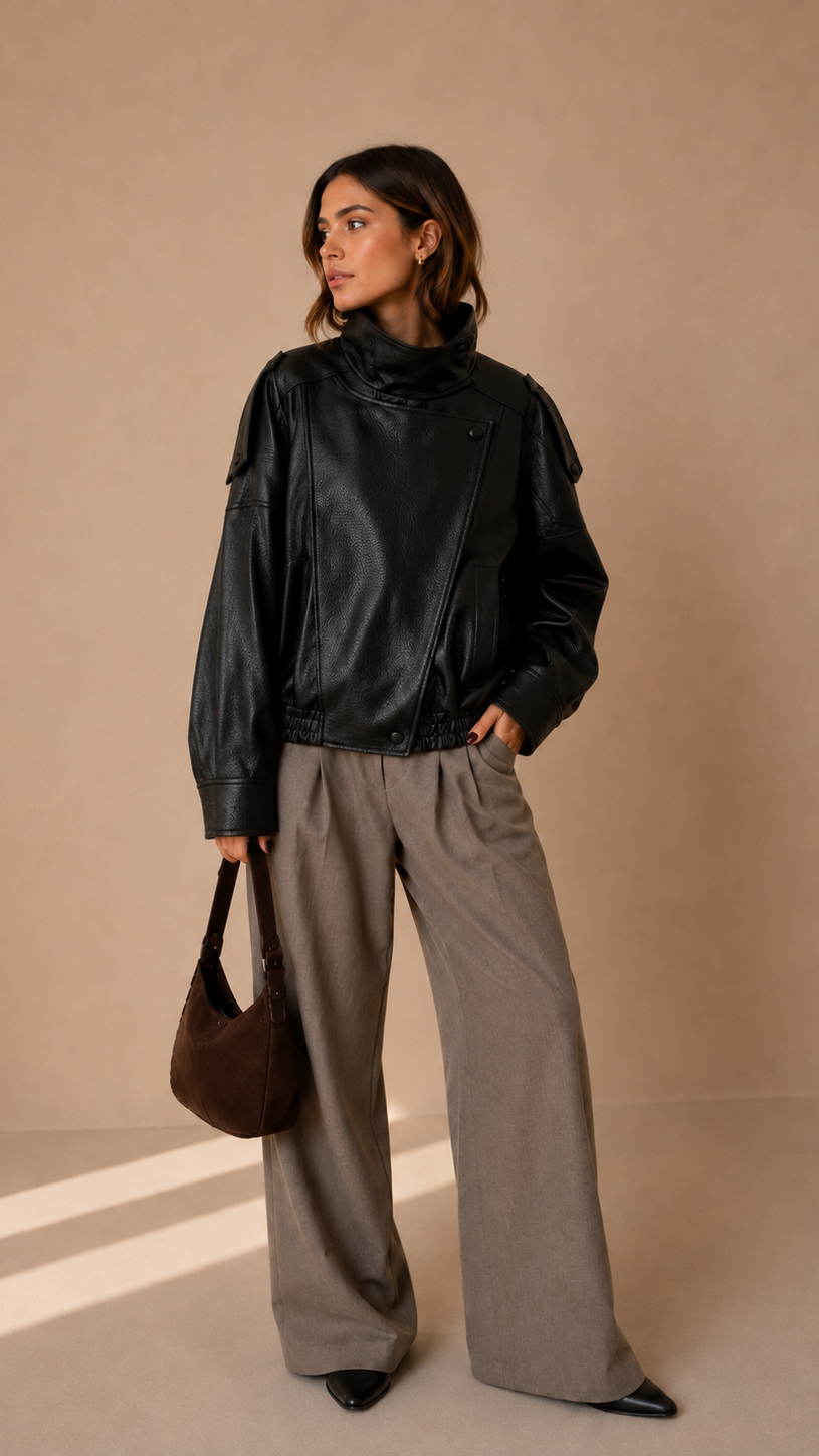 Alejandra | Chaqueta efecto piel