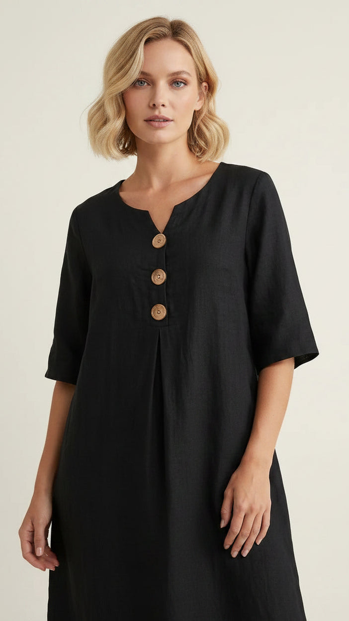 Sol | Vestido con mangas acampanadas
