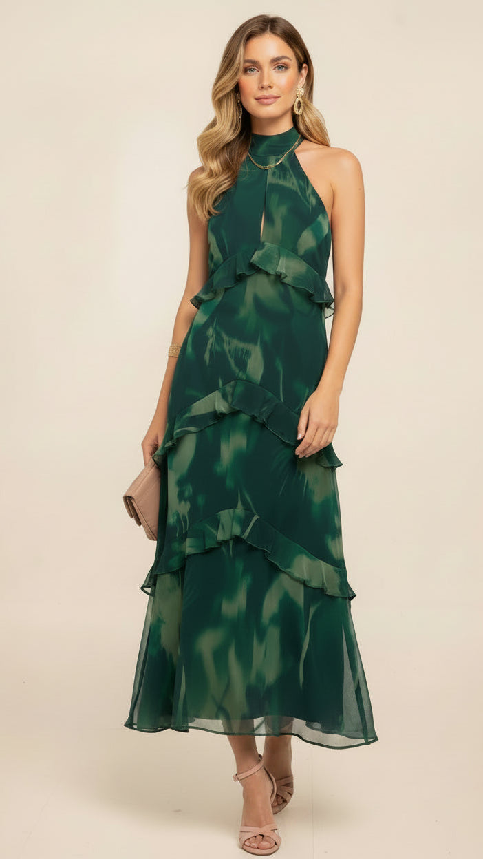Roma | Vestido halter floral